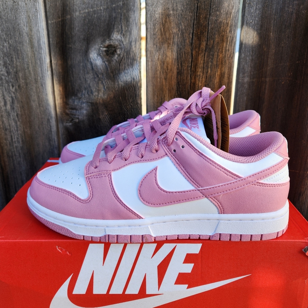 Women's Nike Dunk Low Next Nature White/Elemental Pink - Picture 6 of 7
